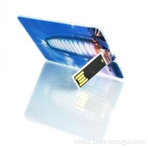 Secure Credit Card USB Flash 2.0, Made of Green ABS Plastic, Customized Logo Printed, Files Loaded